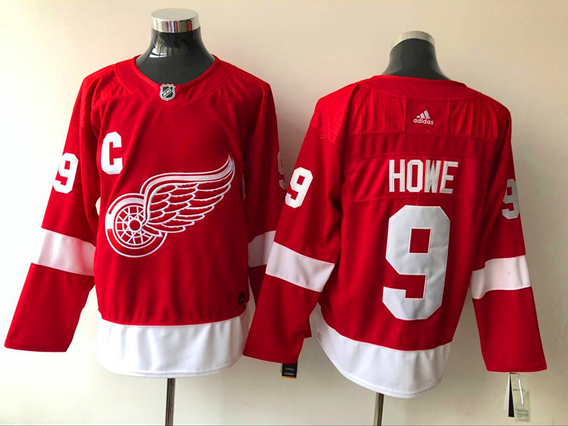 Men's Detroit Red Wings Gordie Howe #9 Red Breakaway Jersey Men's Detroit Red Wings Gordie Howe #9 Red Breakaway Jersey
